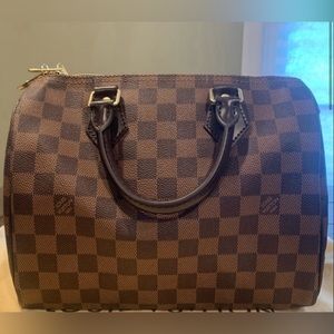 Louis Vuitton Speedy 25 Bandouliere Damier Ebene